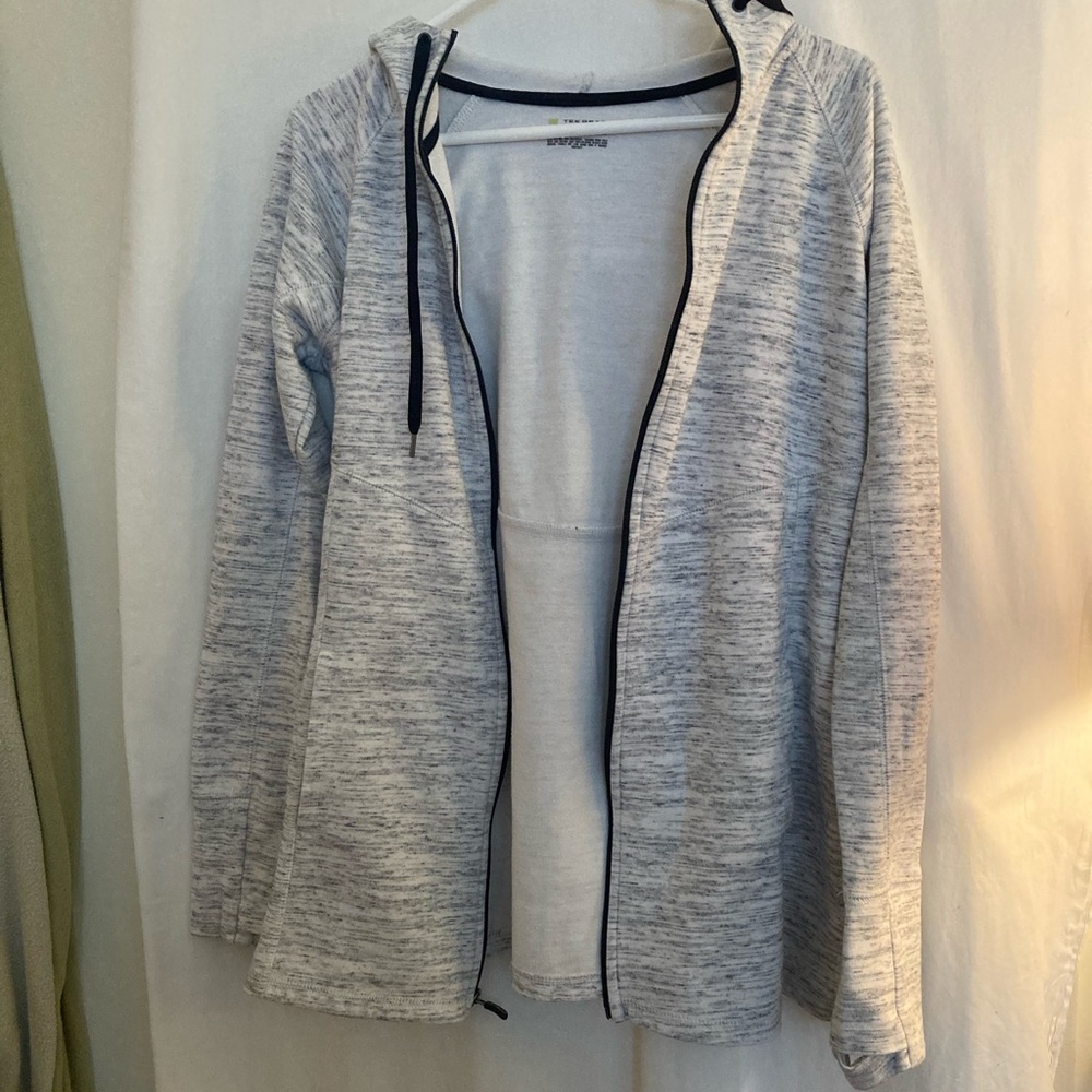 Tek Gear White & Black Front Zip Hoodie Size M - Picture 5 of 8